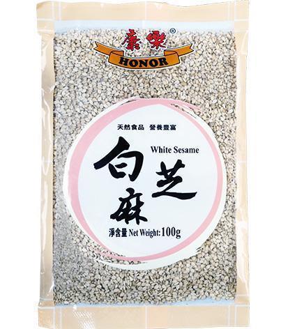 康乐带皮生白芝麻 100g