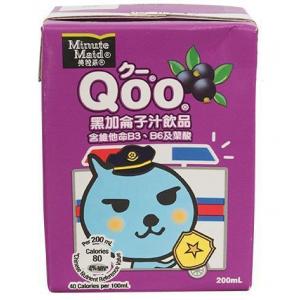 美粒果Qoo - 黑加仑子6x200ml